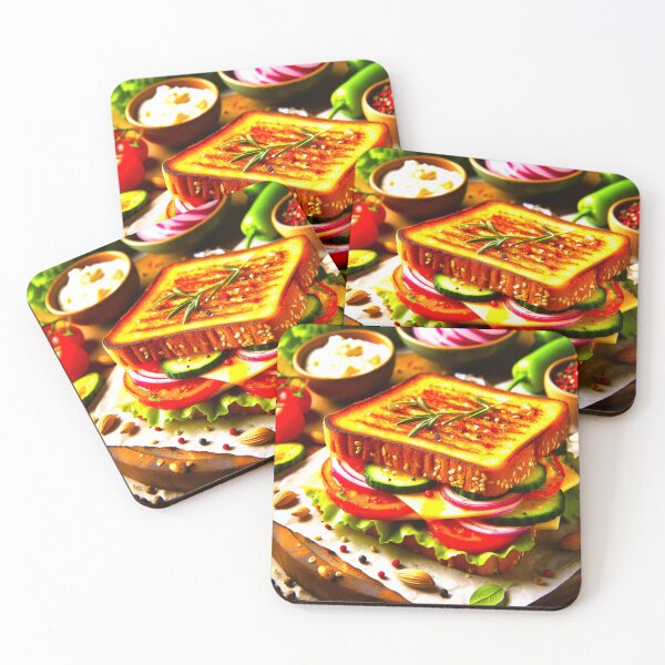 Item preview, Healthy Veggie Sandwich: A Crunchy Delight with Every Bite designed and sold by Fantabulous.