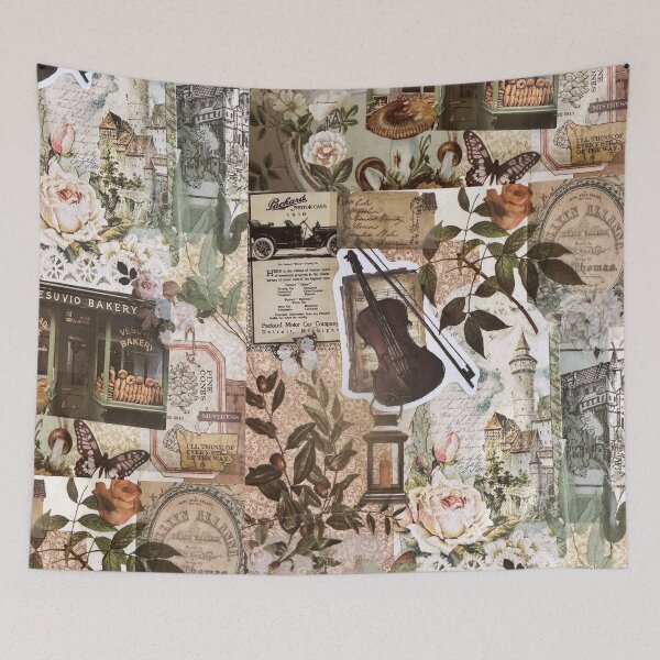Item preview, Victorian Cottagecore Sticker Collage designed and sold by Dreaming-Maiden.