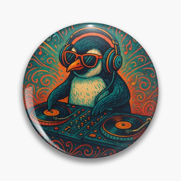 Item preview, DJ Penguin designed and sold by Alpiko.