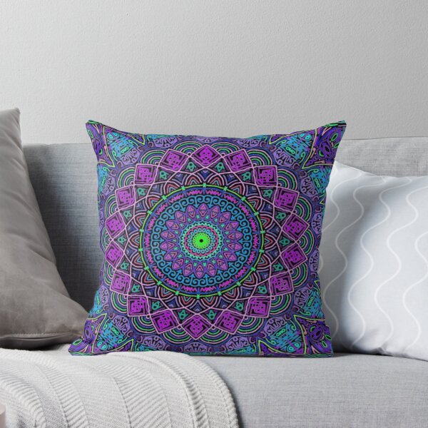 Item preview, Intricate cool colour mandala designed and sold by Lovethatsticks.