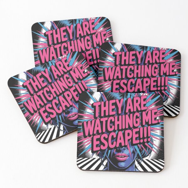 Item preview, "THEY ARE WATCHING ME. ESCAPE!!!!!" designed and sold by R0X Designs .