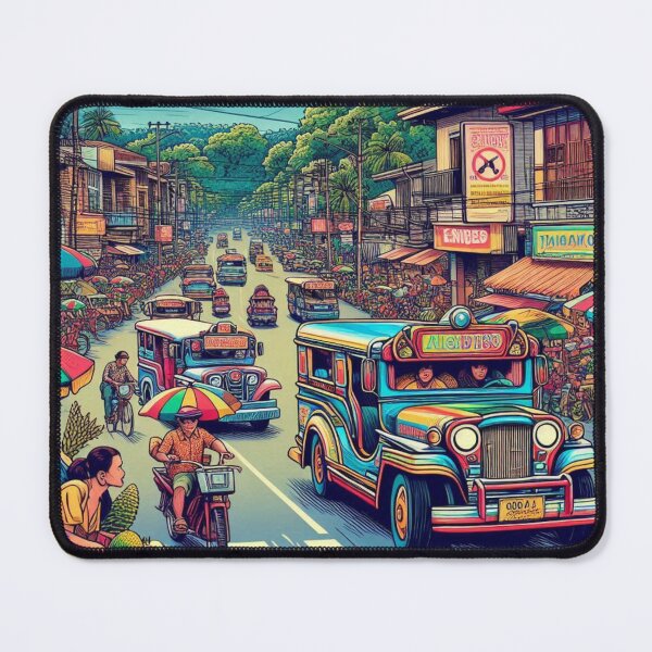 Item preview, Retro Davao City Vibes – AI Artwork with Classic Vehicles for Travel Lovers | Perfect for Apparel & Accessories designed and sold by knalpot-design.
