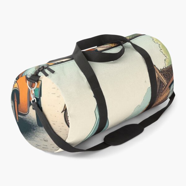 Item preview, Luang Prabang Retro Cityscape – AI Art with Vintage Vehicles | Perfect for Travel Lovers, Apparel & Accessories designed and sold by knalpot-design.