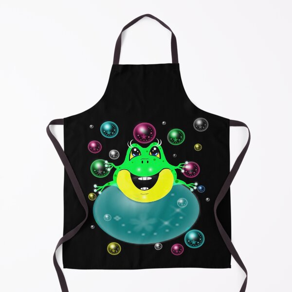 Item preview, An adorable frog is sitting on a colorful bubble with a big smile on its face designed and sold by Shirley cute art .
