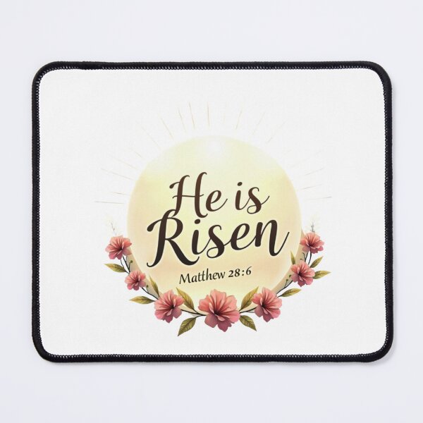 Item preview, Matthew 28:6 – He is Risen Christian Resurrection Art designed and sold by ebocraft.