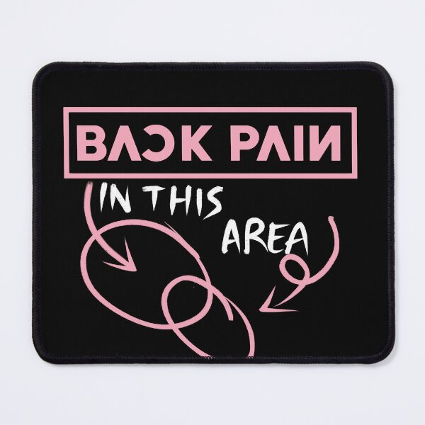 Item preview, Back Pain in this area - Meme color palette Black Pink v.4 designed and sold by incloudines.