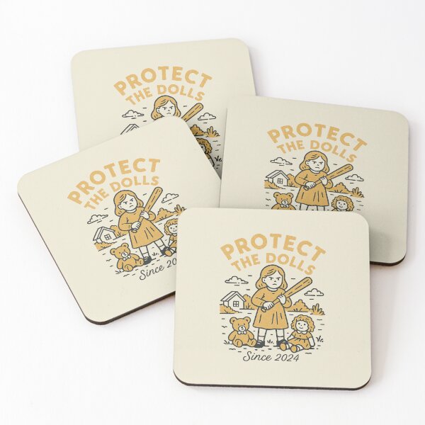 Item preview, Retro Girl Bat Protect The Dolls Since 2024 designed and sold by zzz888.