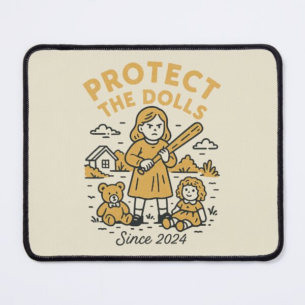 Item preview, Retro Girl Bat Protect The Dolls Since 2024 designed and sold by zzz888.