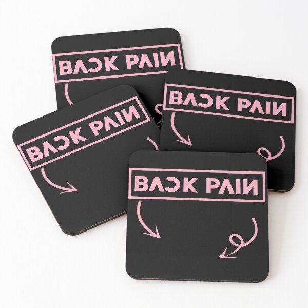 Item preview, Back Pain in this area - Meme color palette Black Pink v.5 designed and sold by incloudines.