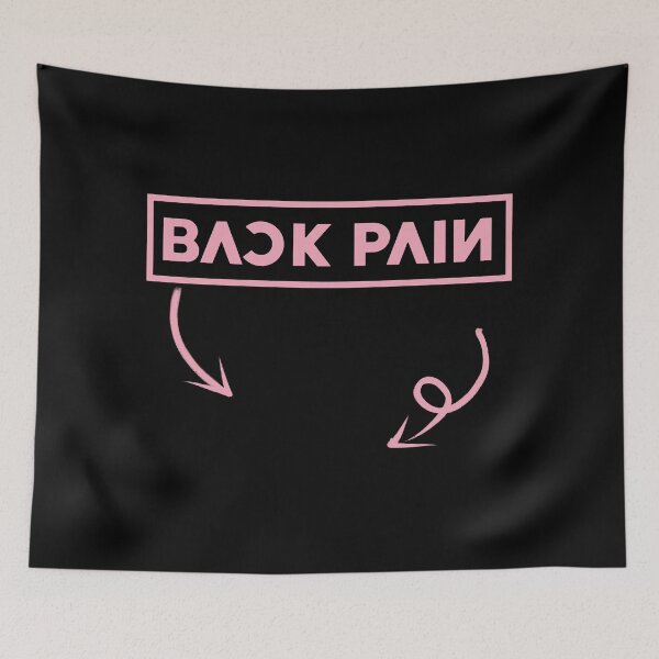 Item preview, Back Pain in this area - Meme color palette Black Pink v.5 designed and sold by incloudines.