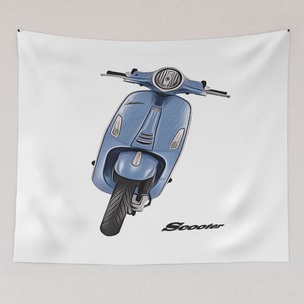 Item preview, Blue, Scooter, Step Thru, Motorcycle designed and sold by Huskyyy Designs.
