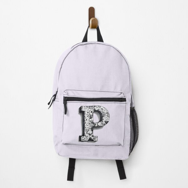 Item preview, Monogram Letter P – Black and White Doodle Alphabet Initial designed and sold by -justb-.