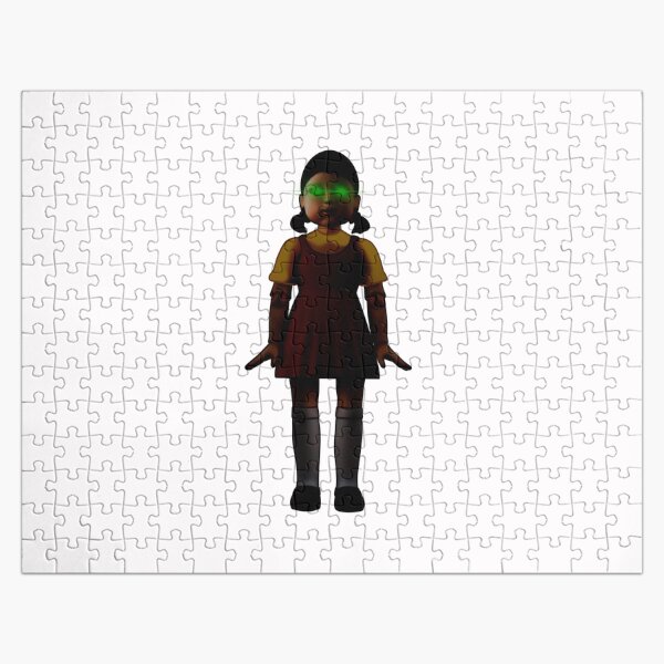 Item preview, Squid Game Doll Green Light Red Light - Green Light Eyes - Half Shadow designed and sold by incloudines.