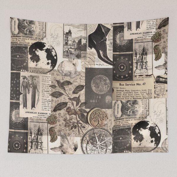 Item preview, Victorian Newspaper Aesthetic Sticker Collagw designed and sold by Dreaming-Maiden.