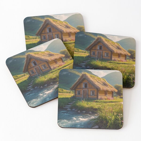 Item preview, Enchanted Straw House by the Spring Canal designed and sold by BlareBlare.