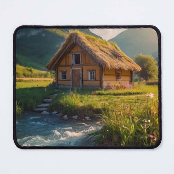 Item preview, Enchanted Straw House by the Spring Canal designed and sold by BlareBlare.
