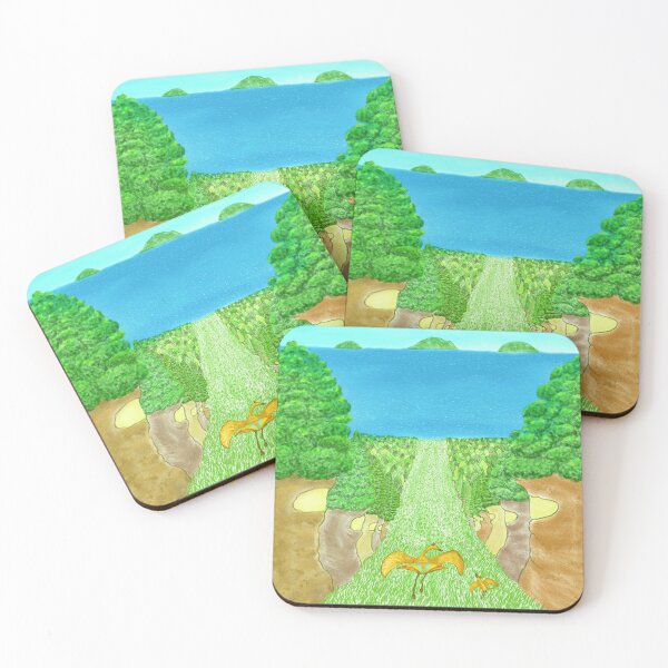 Item preview, Sea hill street of a tree village designed and sold by greenPQBstudio.