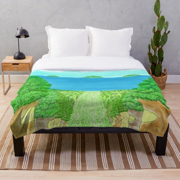 Item preview, Sea hill street of a tree village designed and sold by greenPQBstudio.