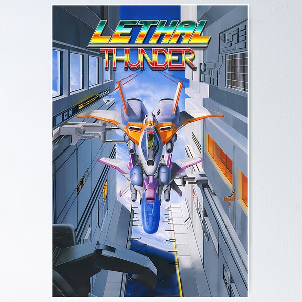 Item preview, Lethal Thunder / Thunder Blaster Game Cover designed and sold by Retr0Tshirts.