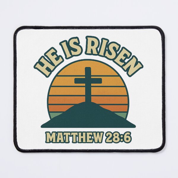 Item preview, Ascension Day He is Not Here – Matthew 28:6 Empty Tomb Declaration Art designed and sold by ebocraft.