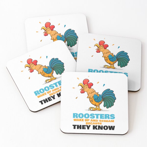 Item preview, Roosters scream because they know (on light colors) designed and sold by messy-nessie.
