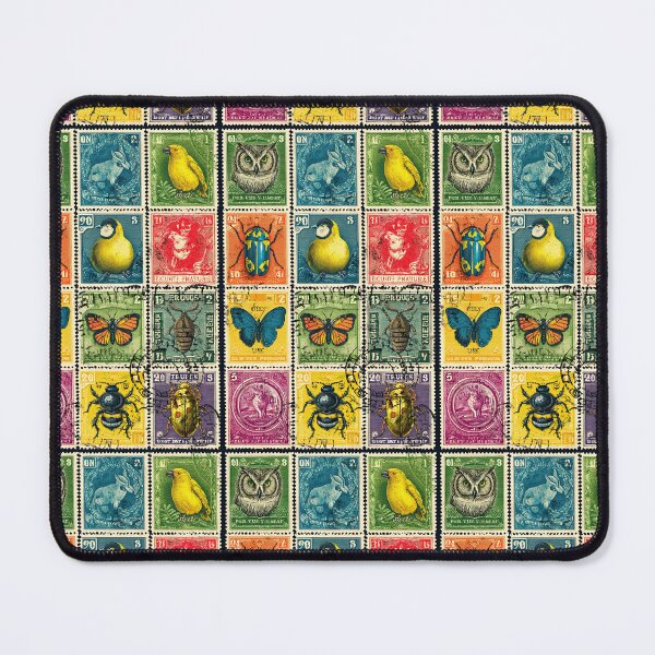 Item preview, Botanical and entomological art in antique stamp form designed and sold by Piotrek0001.