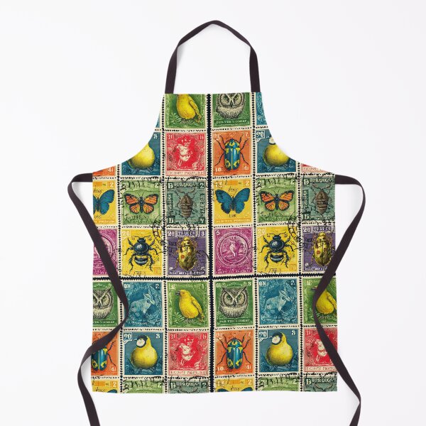 Item preview, Botanical and entomological art in antique stamp form designed and sold by Piotrek0001.