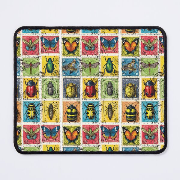 Item preview, Stylized bugs and flowers in postage sheet design designed and sold by Piotrek0001.