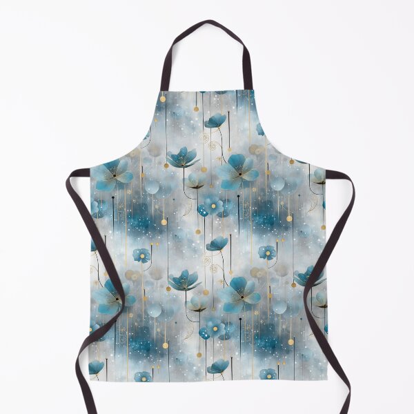 Item preview, Celestial Blue Floral Pattern – Ethereal Cosmos-Inspired Botanical Design designed and sold by Moisky Patterns.