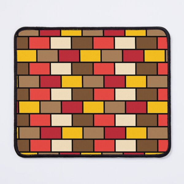 Item preview, Yellow brown orange red grid pattern designed and sold by fluffyfamcraft.