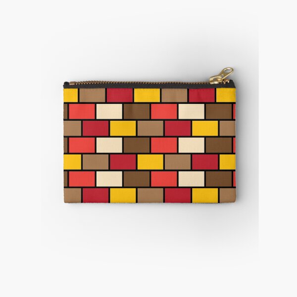 Item preview, Yellow brown orange red grid pattern  designed and sold by fluffyfamcraft.