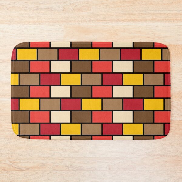 Item preview, Yellow brown orange red grid pattern  designed and sold by fluffyfamcraft.