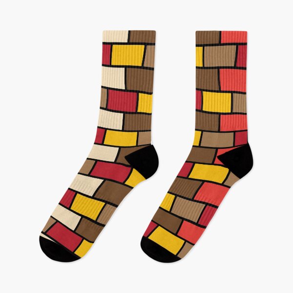 Item preview, Yellow brown orange red grid pattern  designed and sold by fluffyfamcraft.