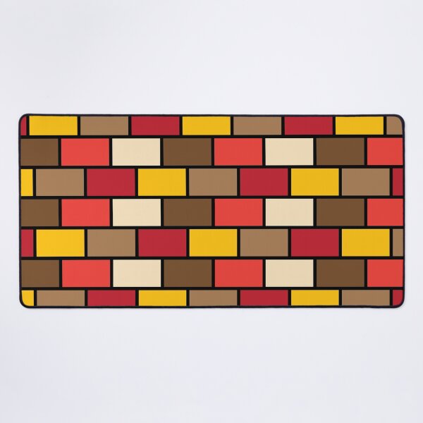 Item preview, Yellow brown orange red grid pattern designed and sold by fluffyfamcraft.
