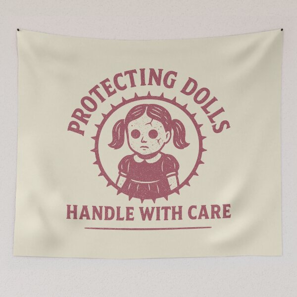 Item preview, Vintage Protecting Dolls Handle With Care Graphic designed and sold by zzz888.