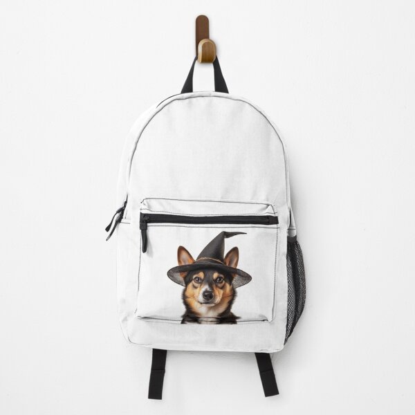 Item preview, Norwegian Lundehund dog Wearing Halloween Witch Hat designed and sold by LazyOwlStore.