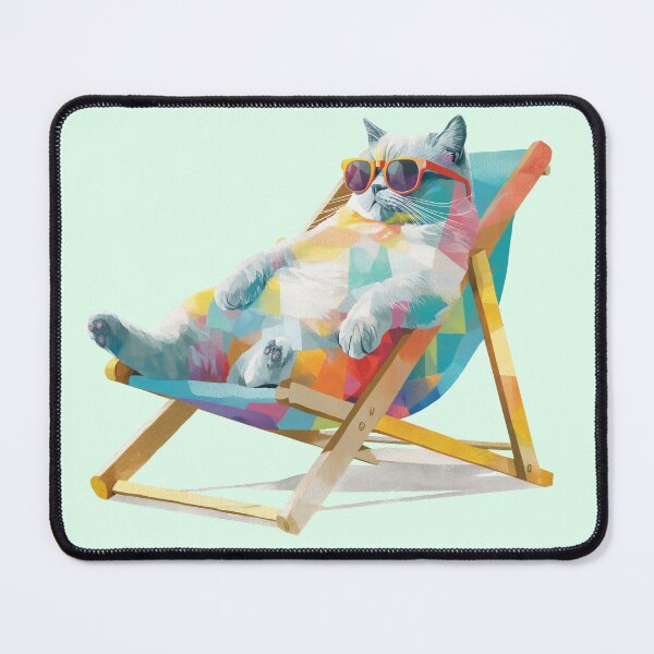 Item preview, Total Cat Chill - Holiday Pussycat designed and sold by MemeHodlr.