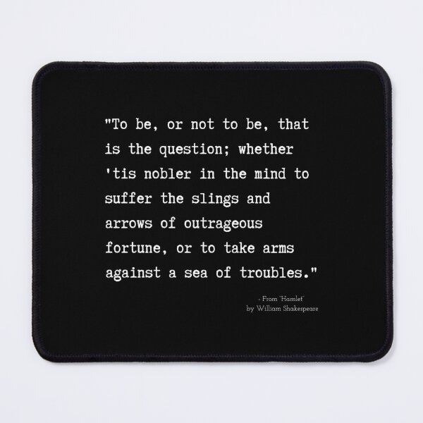 Item preview, A Quote about Madness from “Hamlet” by William Shakespeare designed and sold by Poemit.