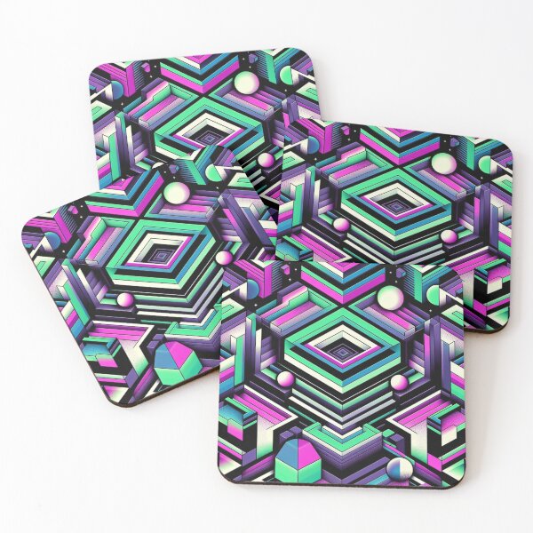 Item preview, Neo-Cosmic Geometry: Viridian Void designed and sold by SketchNStyle.