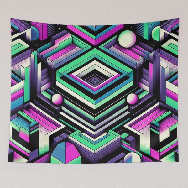 Item preview, Neo-Cosmic Geometry: Viridian Void designed and sold by SketchNStyle.