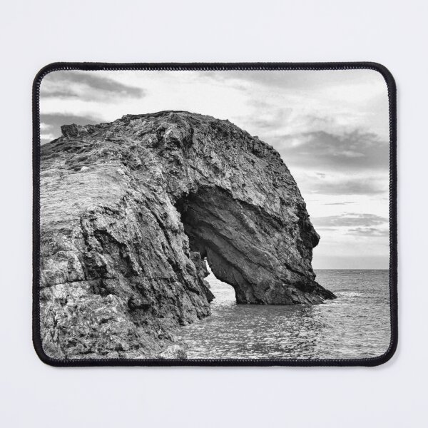 Item preview, Ynys-y-Fydlyn, Carmel Head, Anglesey Black & White Sea Arch designed and sold by Page Photography.