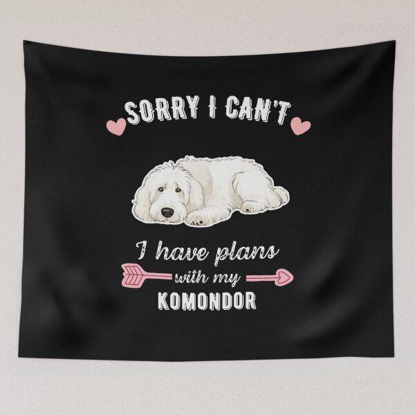 Item preview, Sorry I Can't, I Have Plans With My Komondor – Majestic Hungarian Herding Dog Design designed and sold by GoodyPaws.