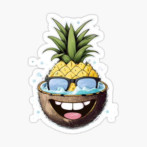 Item preview, Happy Pineapple Pool Party in CocoJoy designed and sold by Babak Art Studio.