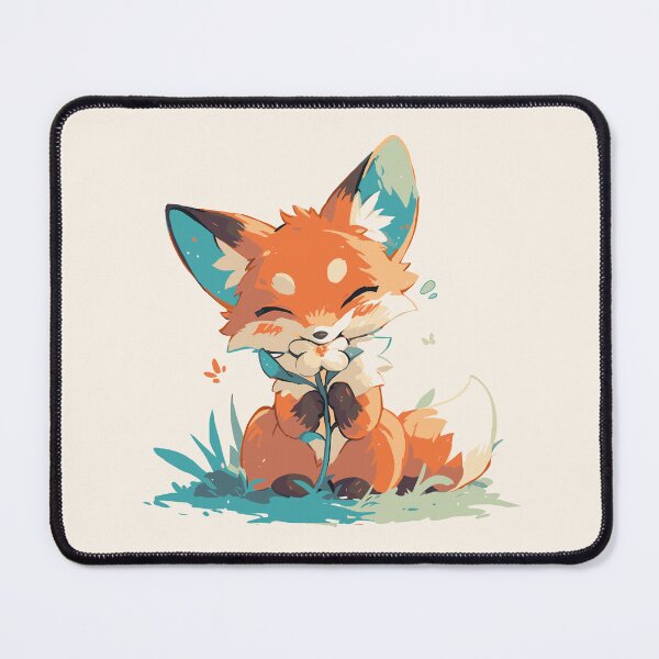 Item preview, Cute fox enjoying spring flowers designed and sold by etherElric.