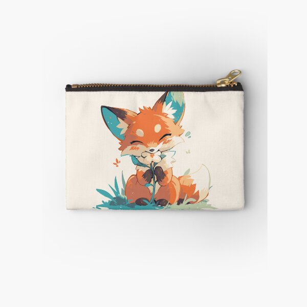 Item preview, Cute fox enjoying spring flowers designed and sold by etherElric.
