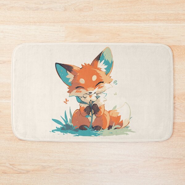 Item preview, Cute fox enjoying spring flowers designed and sold by etherElric.