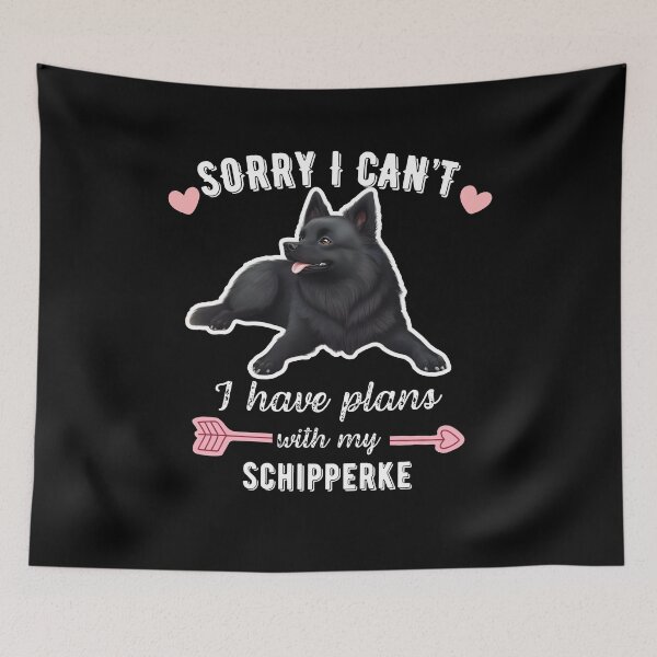 Item preview, Sorry I Can't, I Have Plans With My Schipperke – Belgian Spirited Herder Dog Design designed and sold by GoodyPaws.