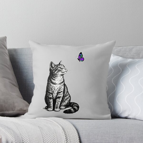 Item preview, Cute Cat & Butterfly designed and sold by JDBee.