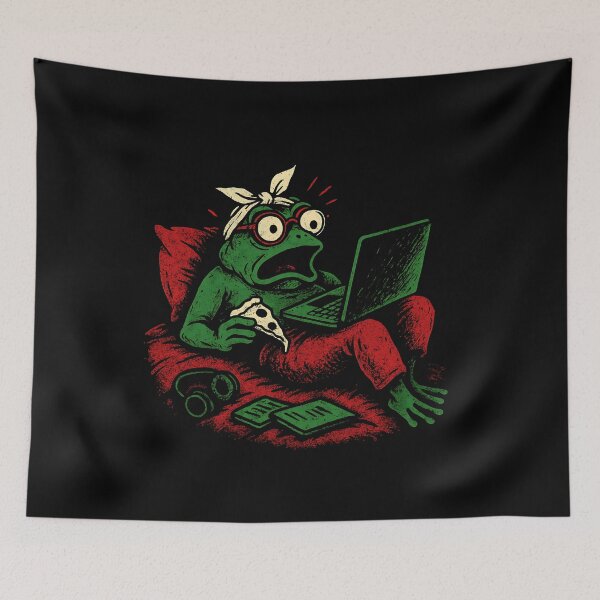 Item preview, Digital Extra Joy-The Cute Frog designed and sold by ATOTI.