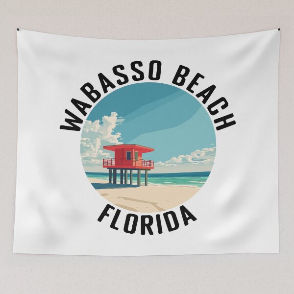 Item preview, Wabasso Beach - Florida (with Black Lettering) designed and sold by VelvetRoom.